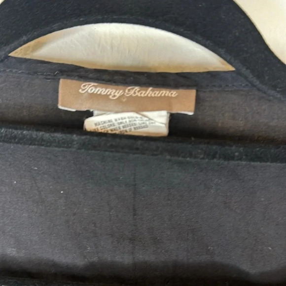 TOMMY BAHAMA SCOOP NECK DRESS WITH WASIT TIE CROCHET DETAIL ON WAIST AND SLEEVES - Picture 7 of 12